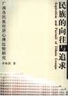 民族的向往与追求  广西各民族经济心理比较研究 封面