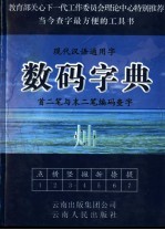 现代汉语通用字数码字典  首二笔与末二笔编码查字  第1版 电子书封面