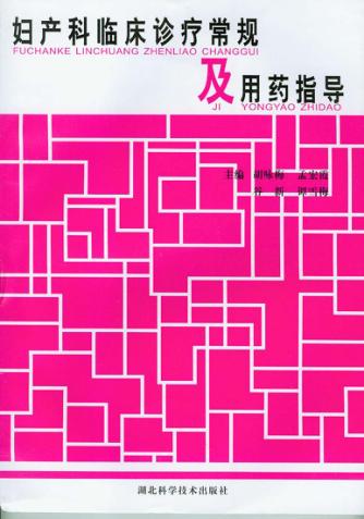 妇产科临床诊疗常规及用药指导 封面