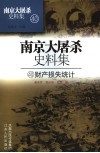 南京大屠杀史料集  财产损失统计 封面