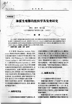 海蜇生殖腺的组织学及发育研究 封面