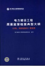 电力建设工程质量监督检查典型大纲  火电、送变电部分  增补版 封面
