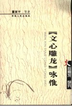 《文心雕龙》咏惟 封面