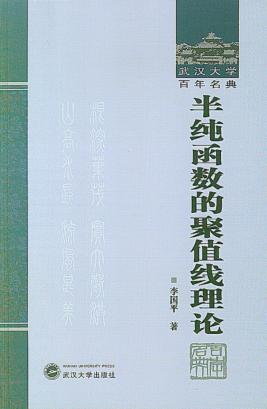 半纯函数的聚值线理论  第2版 封面