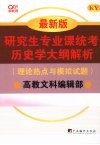 研究生专业课统考历史学大纲解析  理论热点与模拟试题  最新版 封面