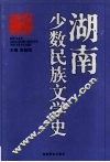 湖南少数民族文学史 封面
