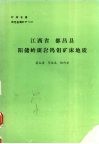 江西省都昌县阳岭斑岩钨钼矿床地质 封面