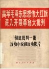 高举毛泽东思想伟大红旗深入开展革命大批判  彻底批判一批反动小说和反动影片 封面