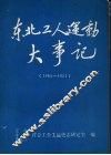 东北工人运动大事记  1860-1954 封面