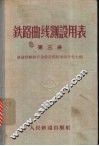 铁路曲线测设用表  第3册 封面