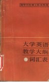 大学英语教学大纲词汇表 封面