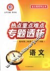 热点重点难点专题透析  高考第二轮复习用书（B版）  语文 封面