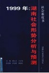 1999年湖南社会形势分析与预测 封面