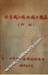 北京图书馆地图分类表  初稿 封面