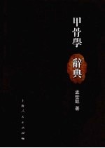 甲骨学辞典 封面