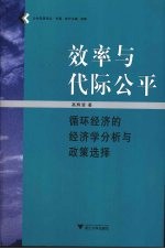 效率与代际公平：循环经济的经济学分析与政策选择 封面