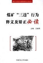 煤矿“三违”行为释义及矫正必读 封面