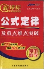 新课标公式定律及重点难点突破  初中数学 封面