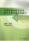全国普通高校在河北招生录取分数分布统计  理科·专科  2006-2008 封面