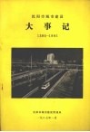 沈阳市城市建设大事记  1386-1985 封面
