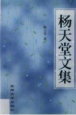 杨天堂文集 封面