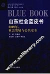 山东社会蓝皮书  2009年社会发展与公共安全 封面