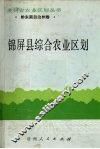 锦屏县综合农业区划 封面