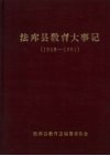 法库县教育大事记  1948-1991 封面