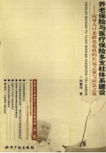 养老保险与医疗保险多支柱体系建设  应对人口老龄化危机的长远之策与应急之策 封面