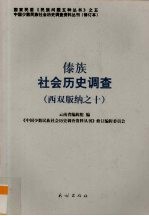 傣族社会历史调查  西双版纳  10 封面