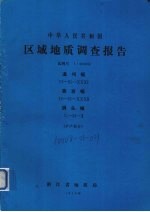 中华人民共和国区域地质调查报告  比例尺1：200000  温州幅  黄岩幅  洞头幅  矿产部分 封面