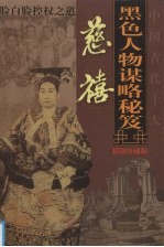 中国古代十大黑色人物谋略秘笈  慈禧 封面