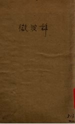 微波辞 封面
