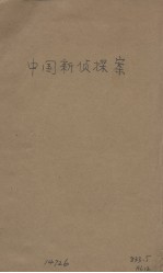 中国新侦探案 封面