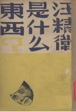 汪精卫是什么东西  第1辑 封面