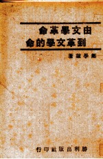 由文学革命到革文学的命 封面