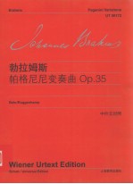 约翰内斯·勃拉姆斯  帕格尼尼变奏曲 封面