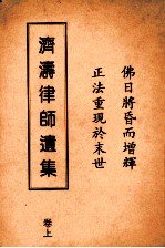 济涛律师遗集  上 封面