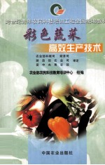 彩色蔬菜高效生产技术 封面