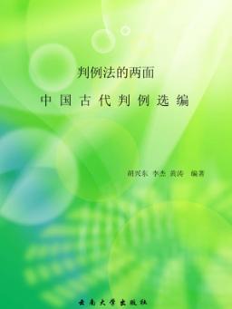 判例法的两面  中国古代判例选编 封面