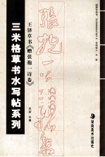 三米格草书水写帖系列  王铎草书赠张抱一诗卷 封面