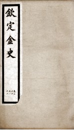 钦定金史  15 封面