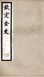 钦定金史  19 封面