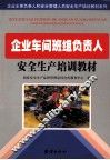 企业车间班组负责人安全生产培训教材 封面