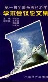 第一届全国系统经济学学术会议论文集  1996  深圳 封面