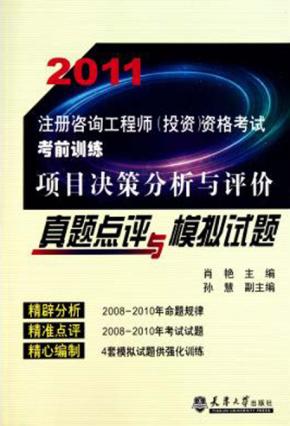 项目决策分析与评价真题点评与模拟试题 封面