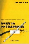 效率视角下的中国节能减排问题研究 封面