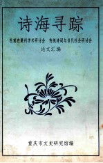 诗海寻踪  杜甫在夔州学术研讨会，传统诗词与当代社会研讨会论文汇编 封面