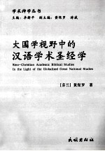 大国学视野中的汉语学术圣经学 封面