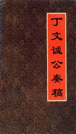 丁文诚公奏稿 封面